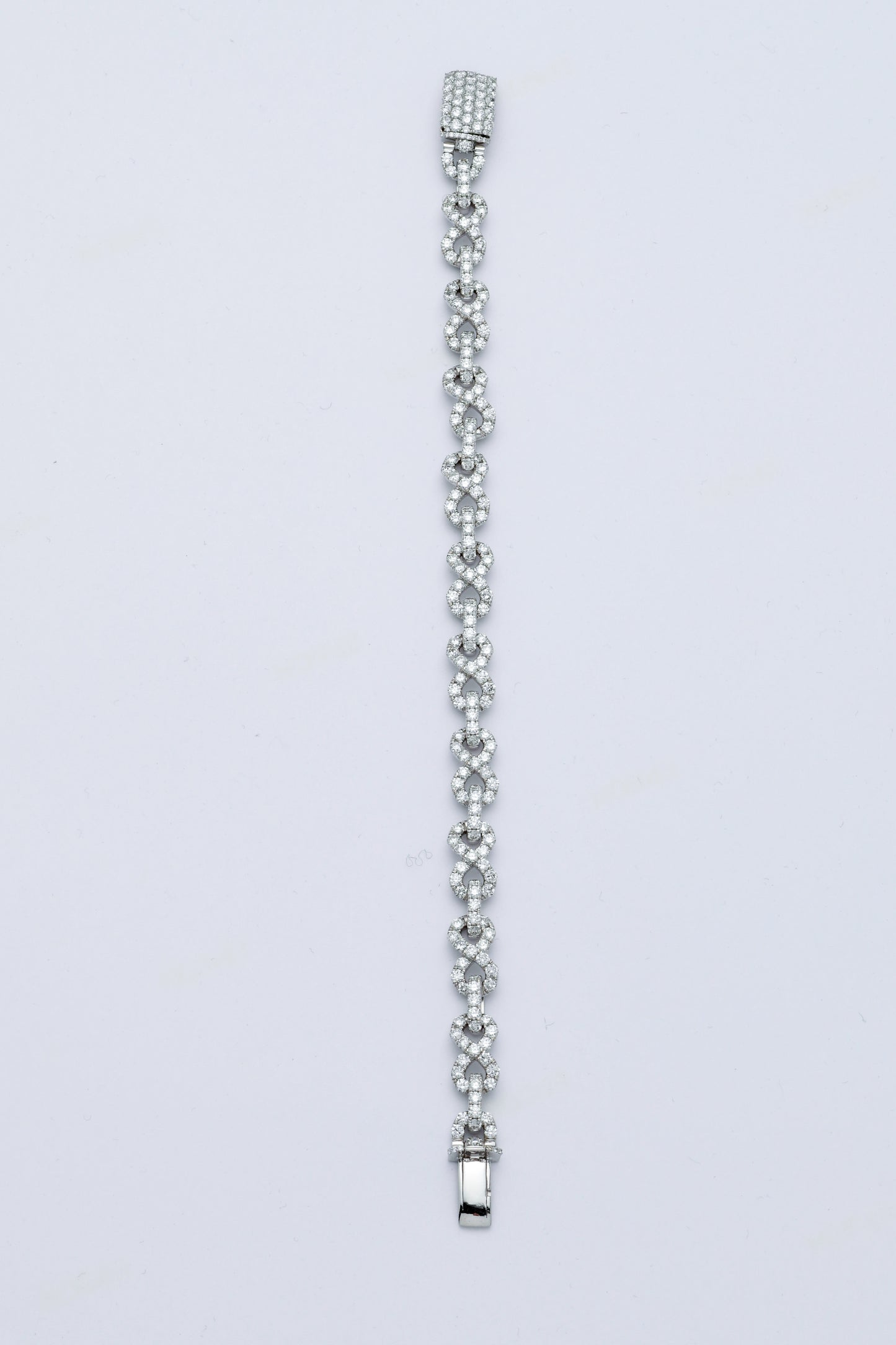 10.00CTW DIAMOND INFINITY ROLO LINK BRACELET