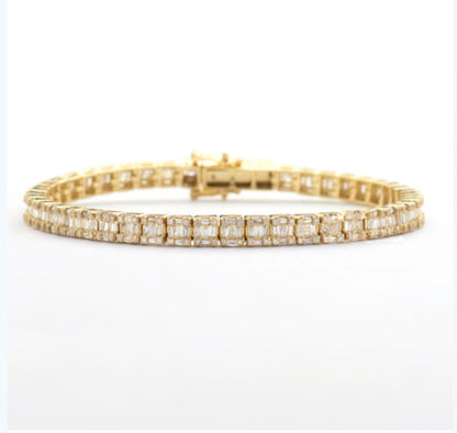 4.80CT Baguette Diamond Bracelet