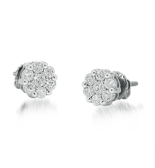 .33 CT Flower Earrings
