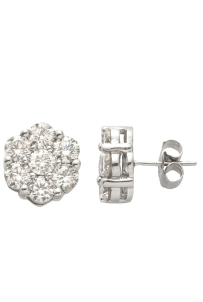 4.30CT Flower Earrings