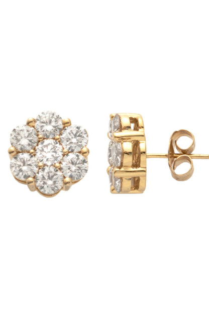 4.30CT Flower Earrings