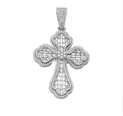 5.20 CT Baguette Diamond Cross