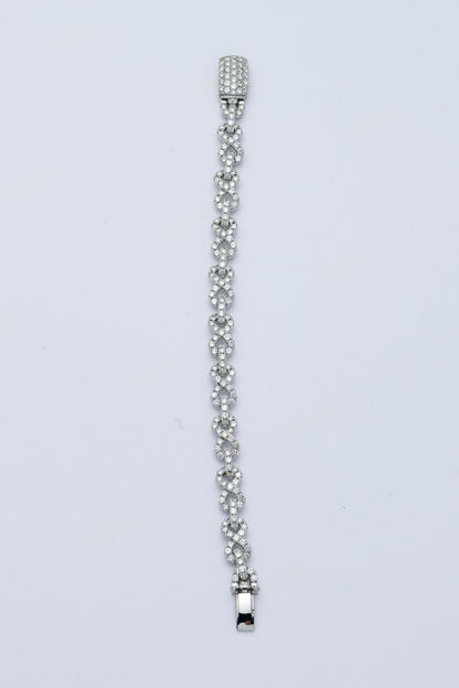 12.25CTW DIAMOND INFINITY ROLO LINK BRACELET