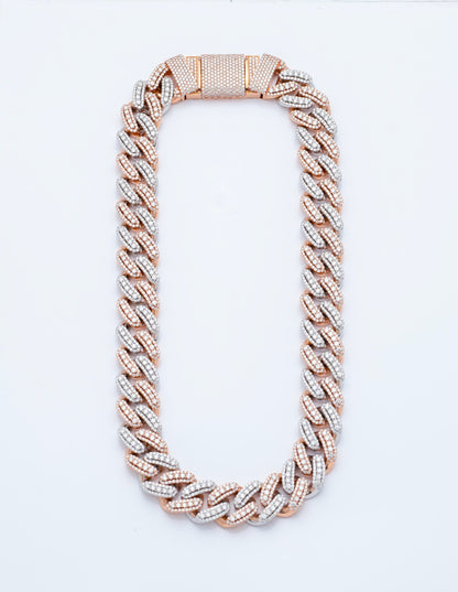 19MM 3D DIAMOND CUBAN LINK