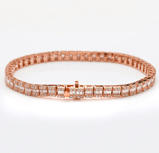 4.80CT Baguette Diamond Bracelet