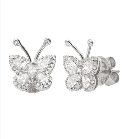 1.2CT Marquise & Oval Diamond Butterfly