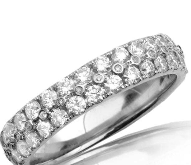 DIAMOND MENS 2-ROW ETERNITY BAND