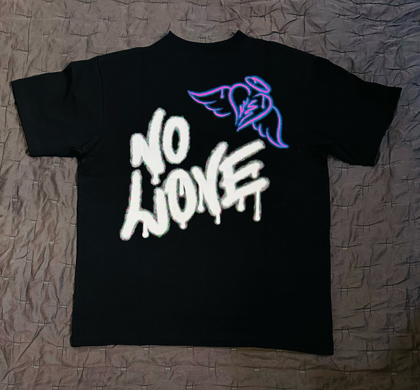 No Love T-Shirt Black/Purple