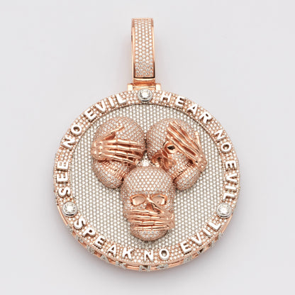 Hear, Speak, See No Evil Pendent