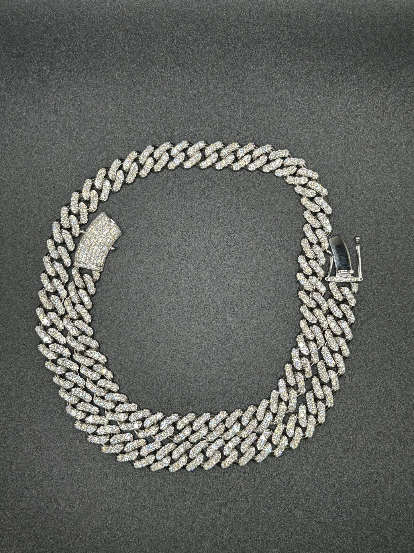 11MM White Gold Diamond Cuban Link